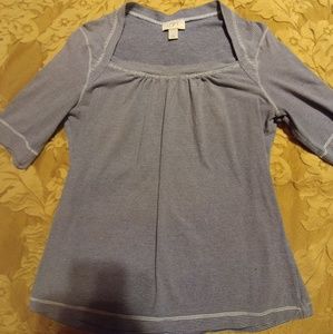 Square collar tee